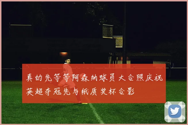 真的先等等阿森纳球员大合照庆祝英超夺冠先与纸质奖杯合影